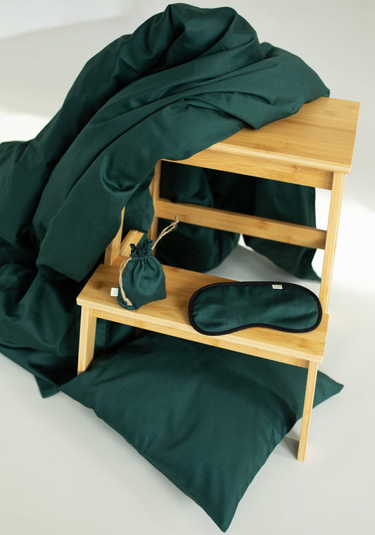 Deco & Home baby satin bedding Emerald