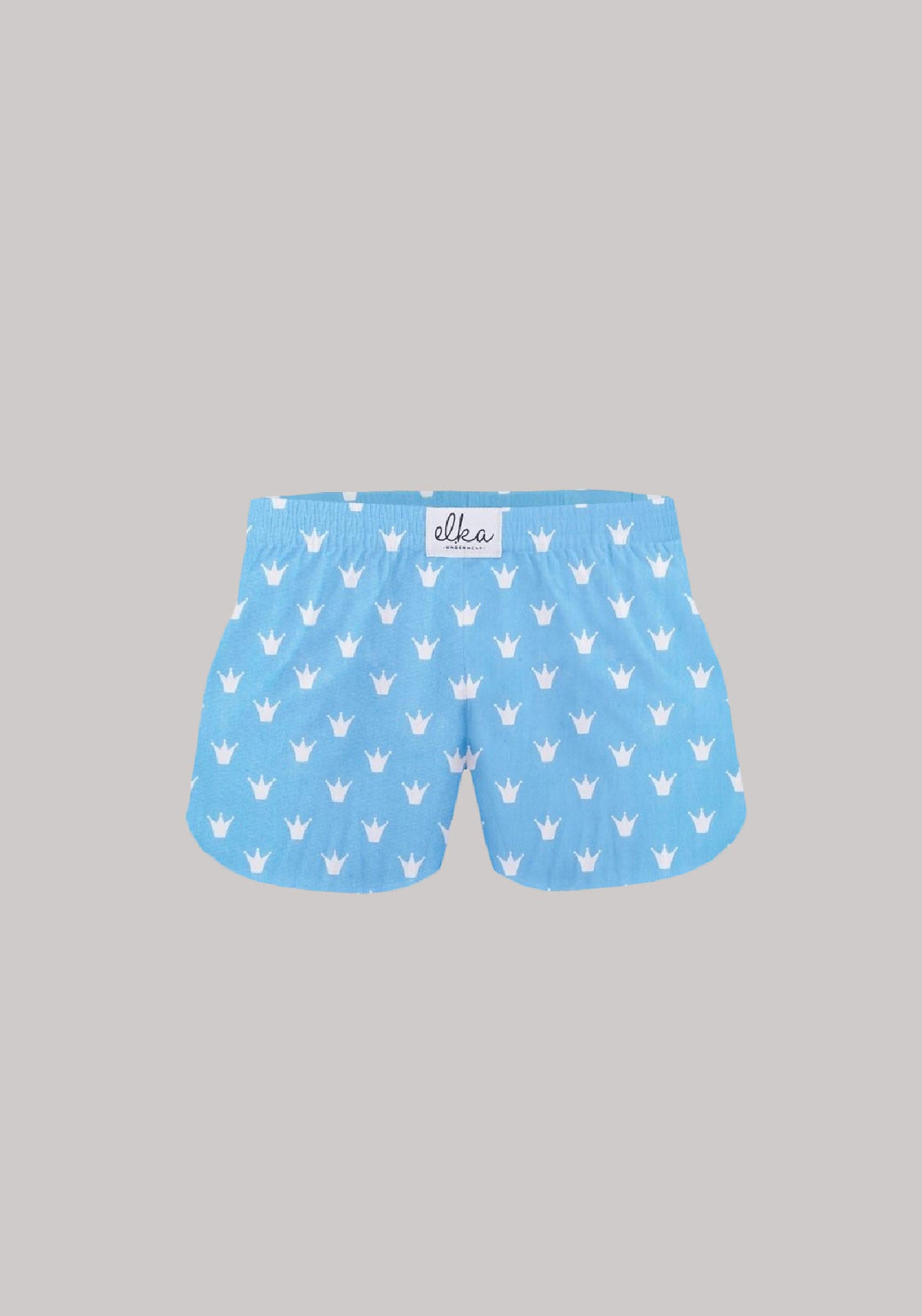 Kids Boxershorts Blue with crowns