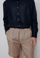 Pánské lněné šortky - loose fit