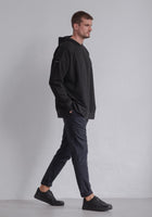 Pánská mikina s kapucí z biobavlny brushed - Oversized