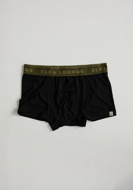 Men's boxers Khaki - Black Lounge
