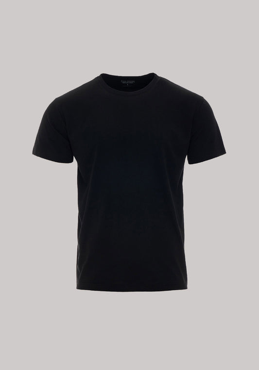 Pánské tričko z biobavlny Black regular base without print