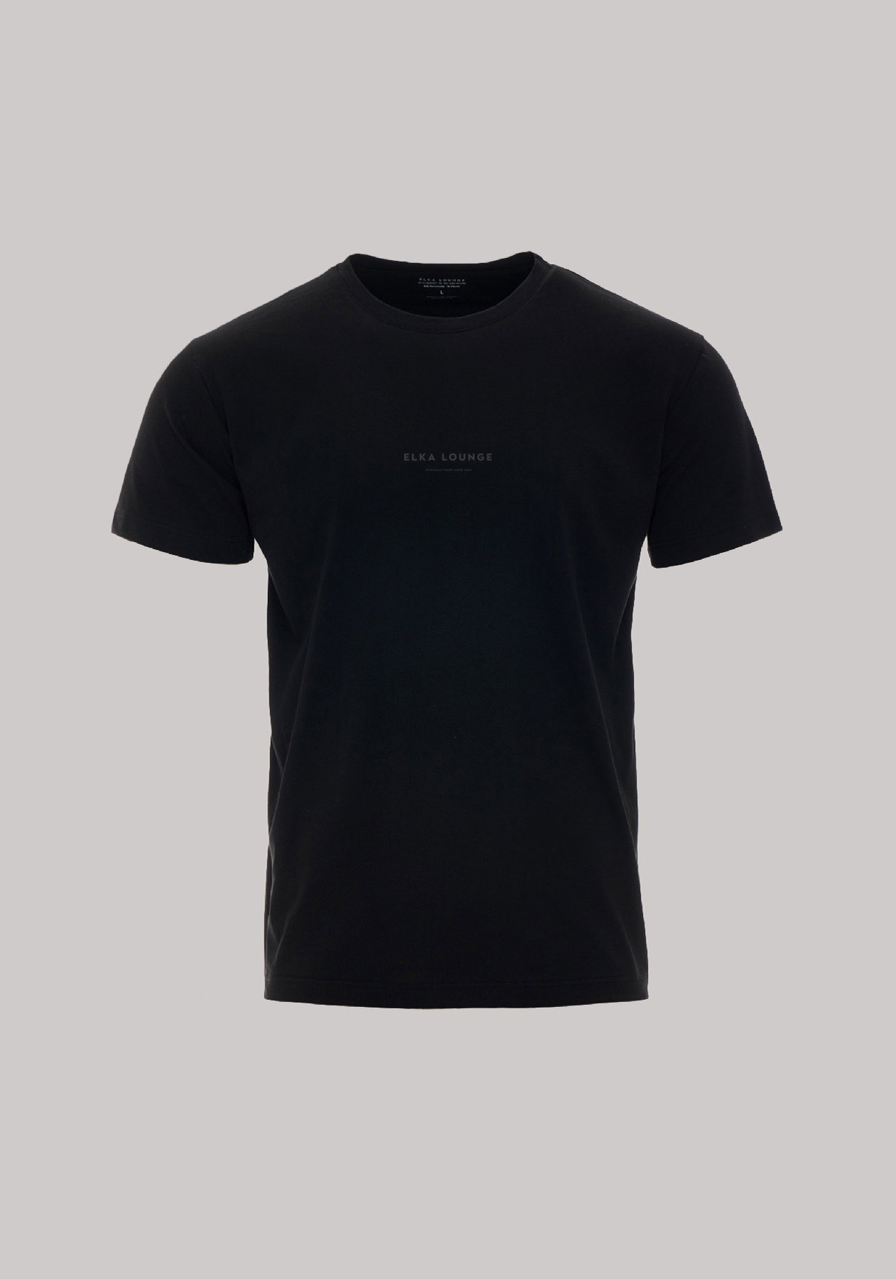 Pánské tričko z biobavlny Black regular Ethically made