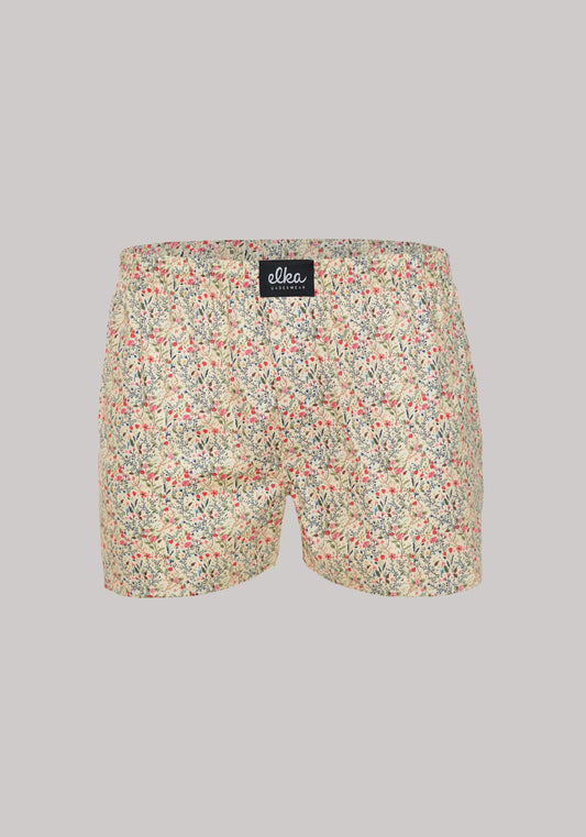 Men's shorts Beige with flowers