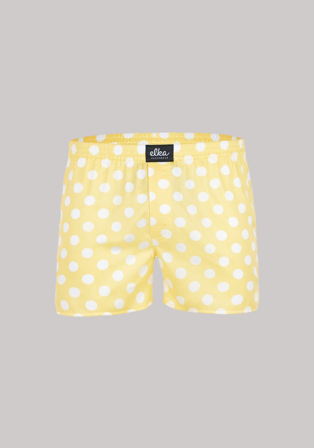 Pánske kraťasy-trenírky Yellow with big polka dots