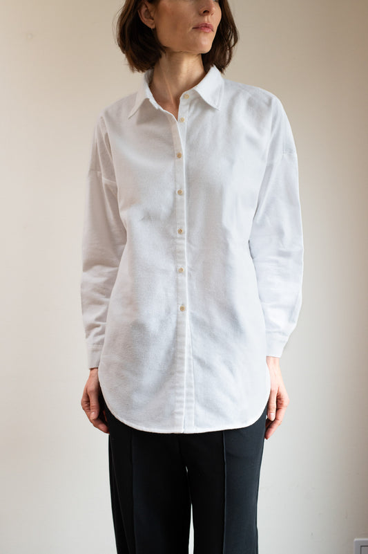 Dámská flanelová košile s límečkem loose fit