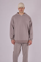 Men sweatshirt organic cotton brushed - Oversized