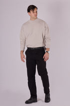Men Sweatshirt High neck organic cotton - Loose fit