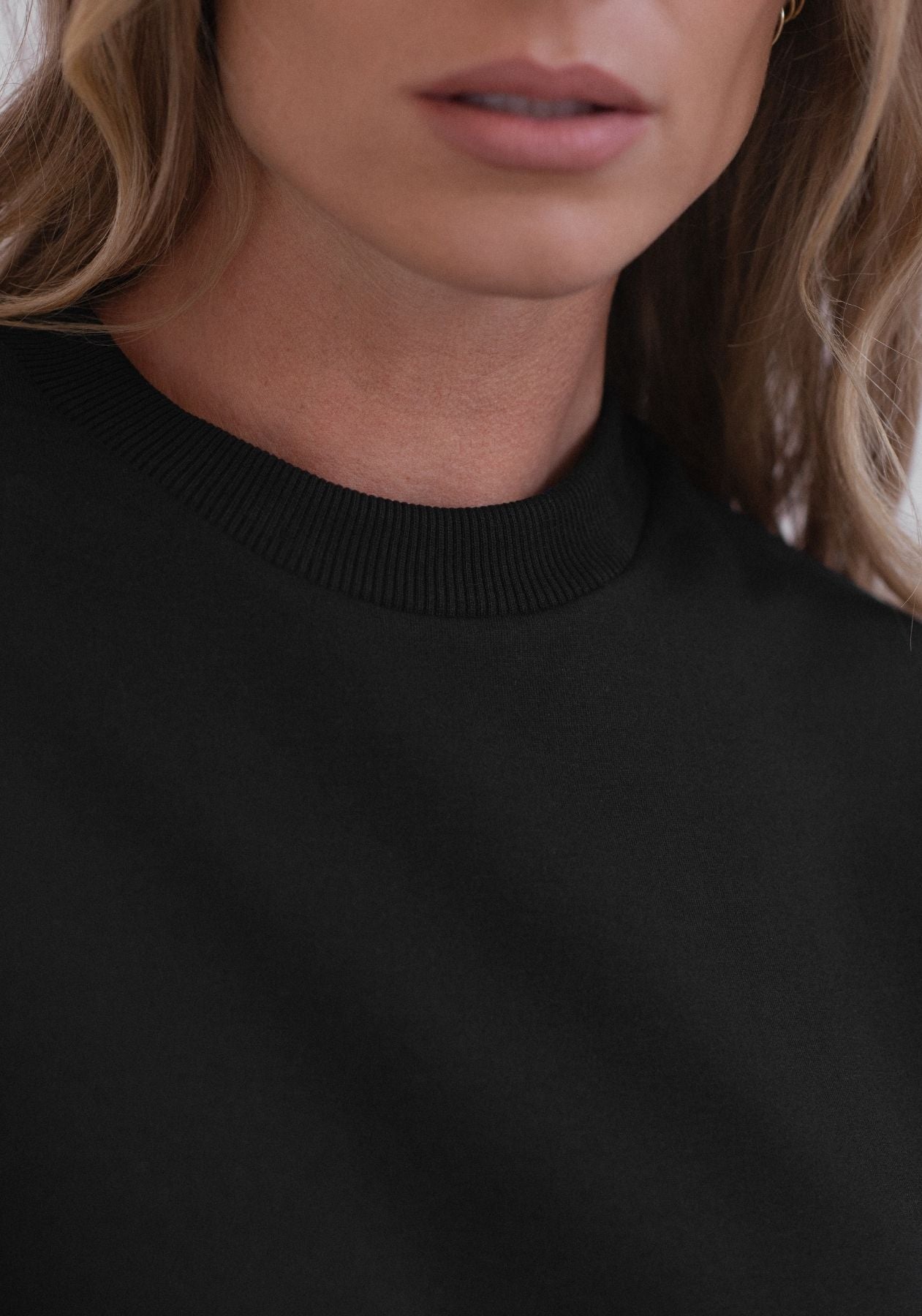 Dámská mikina Classic z biobavlny s rozparky - loose fit