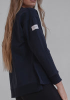 Dámská mikina Classic z biobavlny s rozparky - loose fit