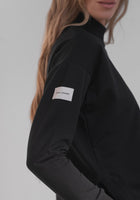 Dámská mikina High neck z biobavlny s rozparky - loose fit