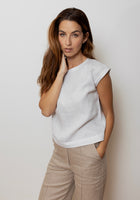 Women's regular linen T-shirt