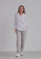 Women linen shirt - loose fit 