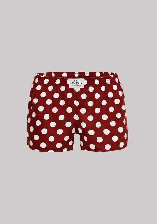 Dětské Trenýrky Vánoční Claret with polka dots