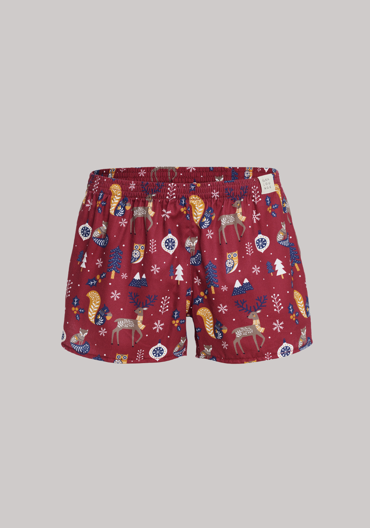 Kids Boxershorts Claret with animals