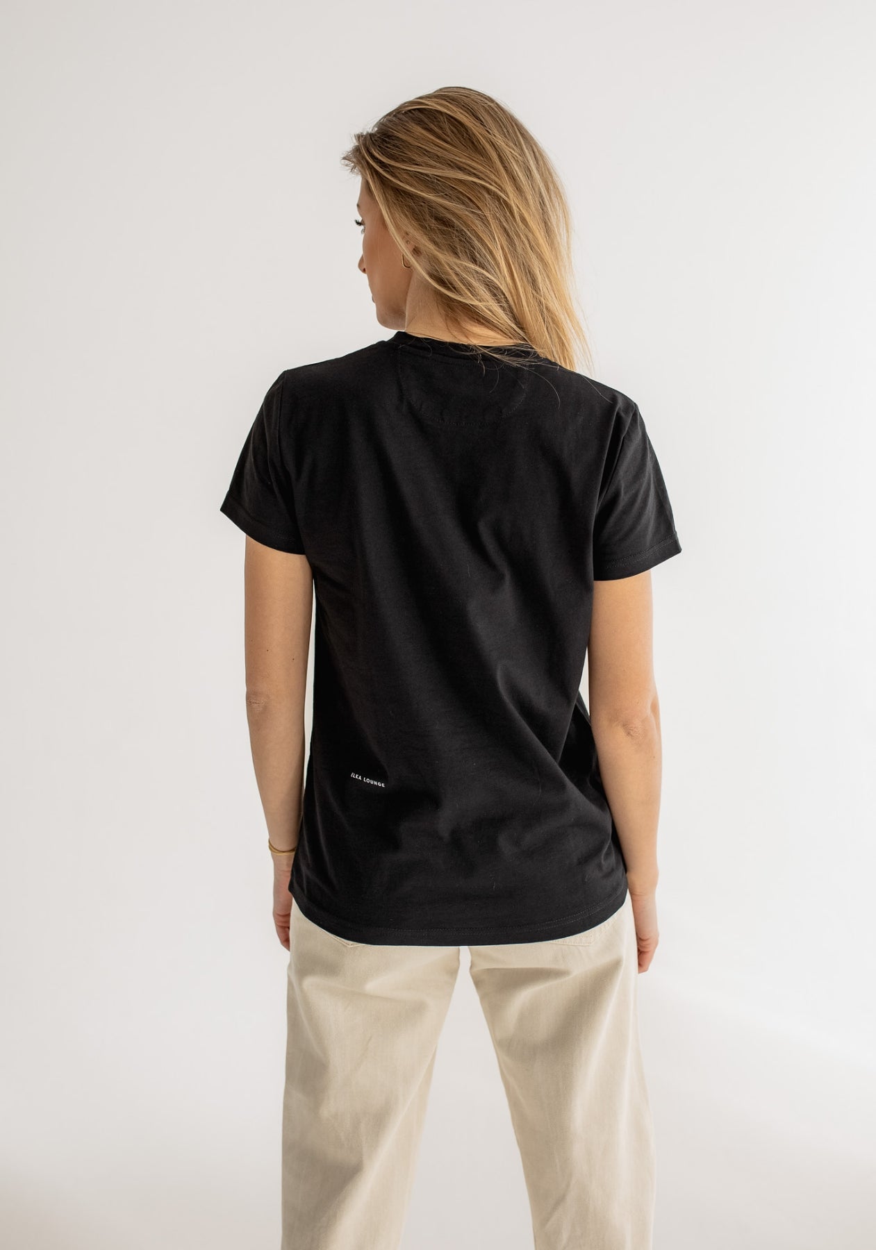 Dámské tričko z biobavlny Black - ethically made Minimalist - regular