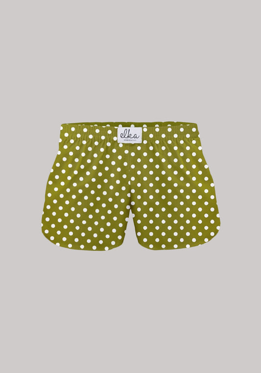 Dámské šortky-trenýrky Olive with polka dots