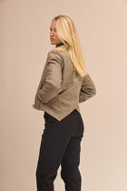Dámská kratší bavlněná bunda - loose fit