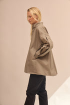 Women's cotton jacket - oversized