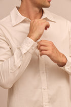 Pánská biobavlněná košile s límečkem - regular fit